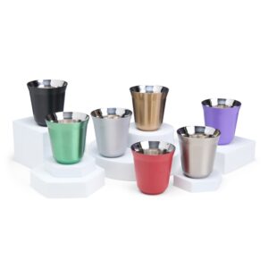 Linha completa em Copo Parede Dupla 80ml. Mais de 5000 tipos de Brindes entre Sacolas, chaveiros, mochilas, kits churrasco.